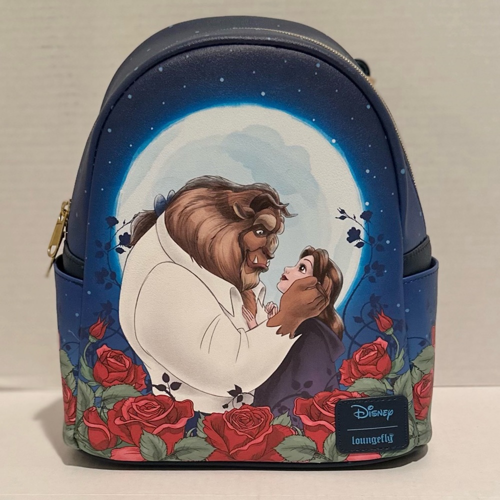 Loungefly Disney NWT Beauty & The Beast Moonlight Gaze Mini Backpack